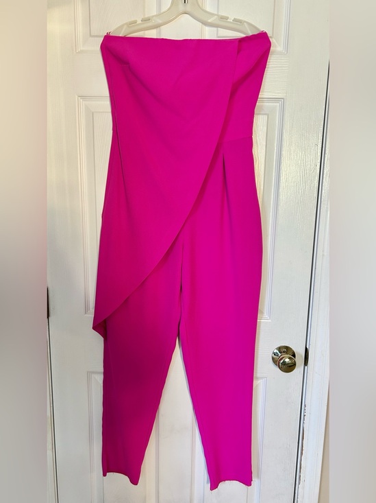 Alexia Admor Pants - Alexia Admor Woman’s fuscia strapless jumpsuit size 8